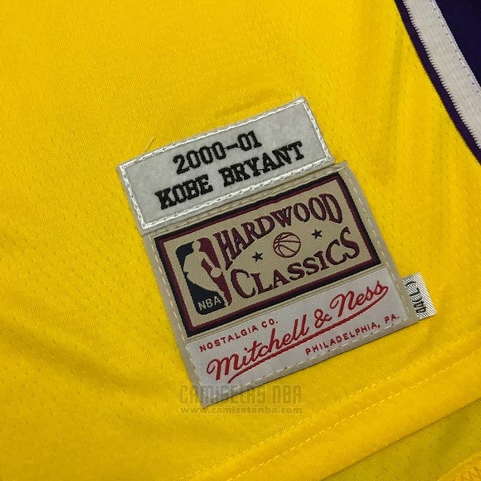 Camiseta Los Angeles Lakers Kobe Bryant #8 Icon 1999-00 Finals Bound Amarillo